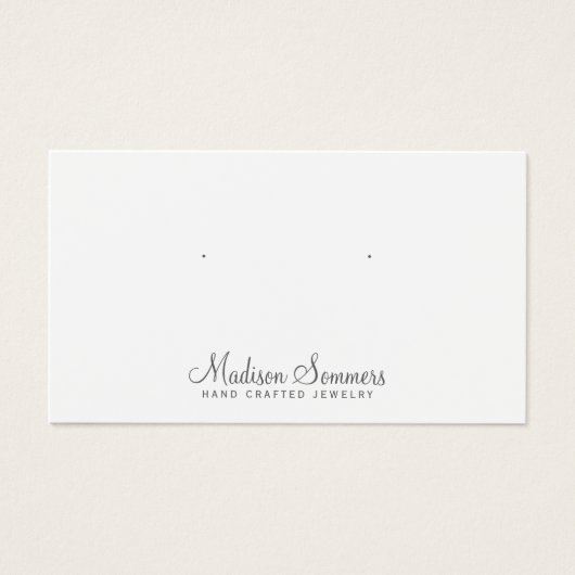 Einfache Minimalistische Schmuckkarten (Vorderseite)