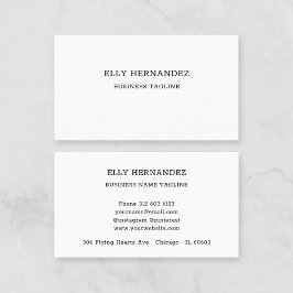 Einfache Minimalistische Schreibmaschine Schriftar Visitenkarte