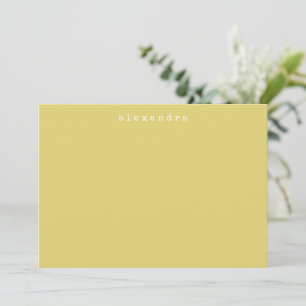Einfache minimalistische Schreibmaschinen-Name But Mitteilungskarte