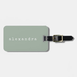 Einfache minimalistische Schreibmaschinen-Name Rus Gepäckanhänger