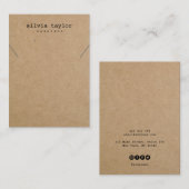 Einfache minimalistische Schreibmaschinenvorführun Visitenkarte (Vorne/Hinten)