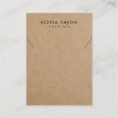 Einfache minimalistische Schreibmaschinenvorführun Visitenkarte (Vorderseite)