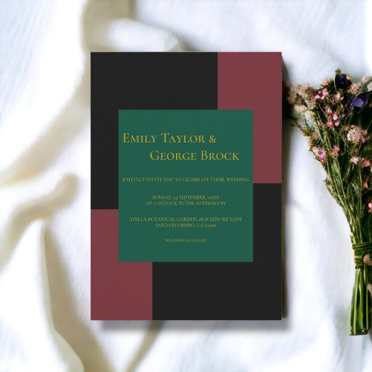 Einfache Minimalistische Schrift Stilvolle moderne Einladung