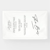 Einfache Minimalistische Schwarz-Weiß-Bar Banner (Horizontal)