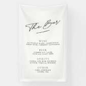 Einfache Minimalistische Schwarz-Weiß-Bar Banner (Vertikal)