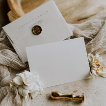 Einfache Minimalistische Schwarz-Weiß-Hochzeit