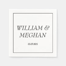 Einfache Minimalistische Schwarze Schrift Hochzeit