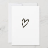 Einfache Minimalistische Script-Kalligrafie-Hochze Einladung (Rückseite)