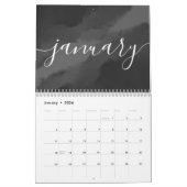 Einfache Minimalistische Script-Kalligrafie Kalender (Jan 2026)