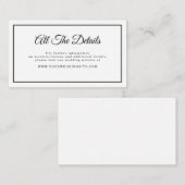 Einfache Minimalistische Script-Website Begleitkarte (Vorne/Hinten)