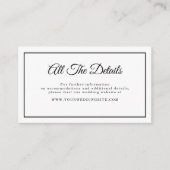 Einfache Minimalistische Script-Website Begleitkarte (Vorderseite)