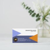 Einfache Minimalistische Seeland-Luft färbt Visitenkarte (Stehend Vorderseite)