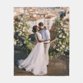 Einfache Minimalistische Single Foto No Text Fleecedecke (Vorderseite)