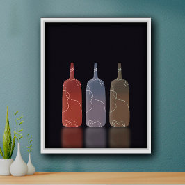 Einfache Minimalistische skandinavische Poster Art