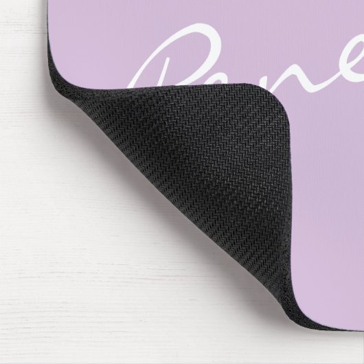 Einfache Minimalistische Skriptbezeichnung Pastell Mousepad (Ecke)