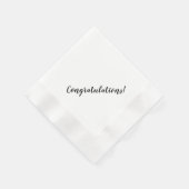 Einfache Minimalistische Skripttypografie-Begrüßun Serviette (Ecke)