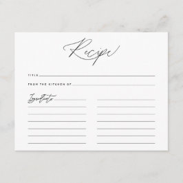 Einfache Minimalistische Skriptzugriffskarte Begleitkarte