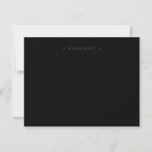 Einfache Minimalistische Solid Black Personalisier