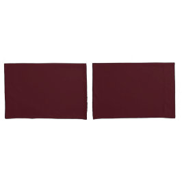 Einfache Minimalistische Solid Color Burgundy Red Kissenbezug