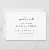 Einfache Minimalistische spanische Einrichtung Ankündigung (Vorderseite)