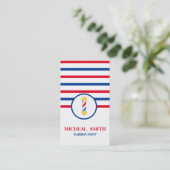 Einfache Minimalistische Strickschick-Shops Visitenkarte (Stehend Vorderseite)