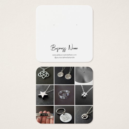 Einfache Minimalistische Stuhlvorratskarte (Vorne & Hinten)