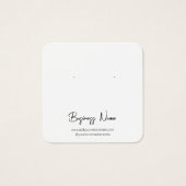 Einfache Minimalistische Stuhlvorratskarte (Vorderseite)