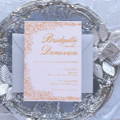 Einfache Minimalistische Terracotta Hochzeit Einla Einladung