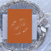 Einfache Minimalistische Terracotta Hochzeit Einla Einladung