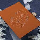 Einfache Minimalistische Terracotta Hochzeit Einla Einladung