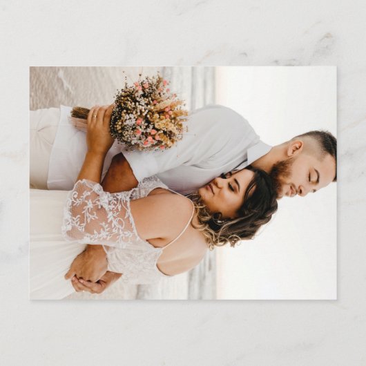 Einfache Minimalistische Terracotta Virtual We do  Einladungspostkarte (Rückseite)