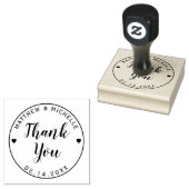 Einfache Minimalistische Typografie Hochzeit Viele Gummistempel (Stempel)