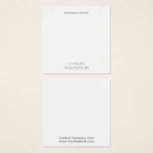 Einfache minimalistische Typografie-Schmuckanzeige