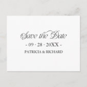 Einfache Minimalistische Typografie Termin vormerk Postkarte (Vorderseite)