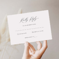 Einfache minimalistische UAWG-Antwortkarte