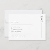 Einfache minimalistische UAWG-Antwortkarte RSVP Karte