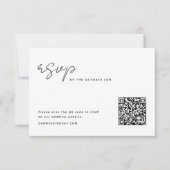 Einfache Minimalistische UAWG mit QR-Code-Karte Mitteilungskarte (Vorderseite)