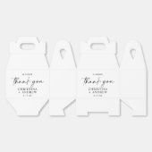 Einfache Minimalistische und moderne Hochzeit Geschenkschachtel (Ungeklappt)