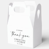 Einfache Minimalistische und moderne Hochzeit Geschenkschachtel (Offen)