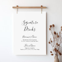 Einfache Minimalistische Unterschrift Getränke Unt