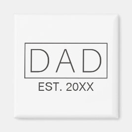 Einfache Minimalistische Vater Typografie | Magnet