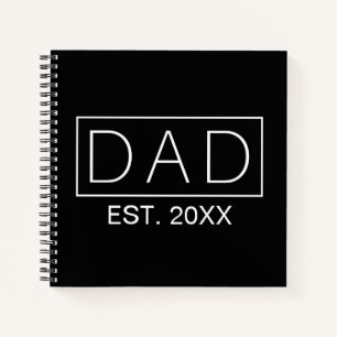 Einfache Minimalistische Vater Typografie Notebo Notizblock