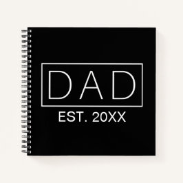 Einfache Minimalistische Vater Typografie | Notizb Notizblock