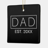 Einfache Minimalistische Vater Typografie | Orname Keramikornament (Links)