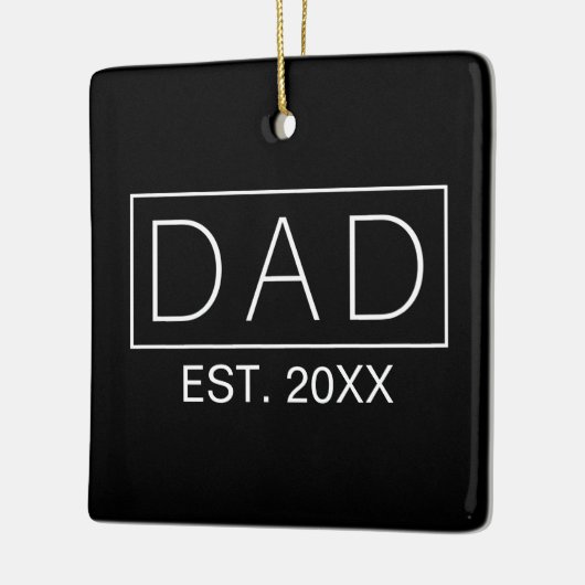 Einfache Minimalistische Vater Typografie | Orname Keramikornament (Links)