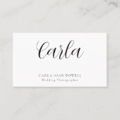 Einfache Minimalistische Visitenkarte (Vorderseite)