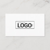 Einfache minimalistische Visitenkarte (Rückseite)