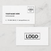 Einfache minimalistische Visitenkarte (Vorne/Hinten)