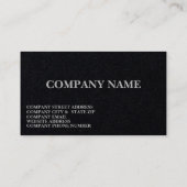 Einfache Minimalistische Visitenkarte (Rückseite)