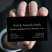 Einfache Minimalistische Visitenkarte mit 2 Namen